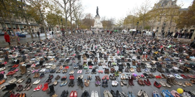 Climate Change Demonstrations Take Place In Paris Ahead of COP21